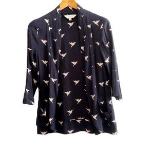 F21 Dark Navy Slip Cardigan.